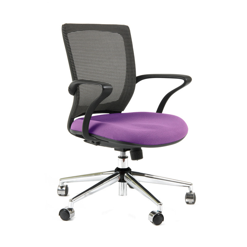 Silla TURIN Basic Marco negro Base Cromada